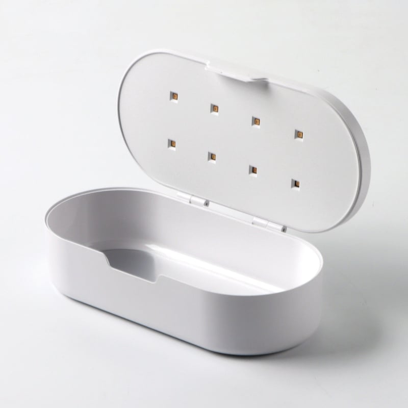 Κουτί απολύμανσης εργαλείων νυχιών με UV, πολυλειτουργικός αποστειρωτής με καλώδιο, πλαστικό+LED, 450 g, XDSE001, OHT