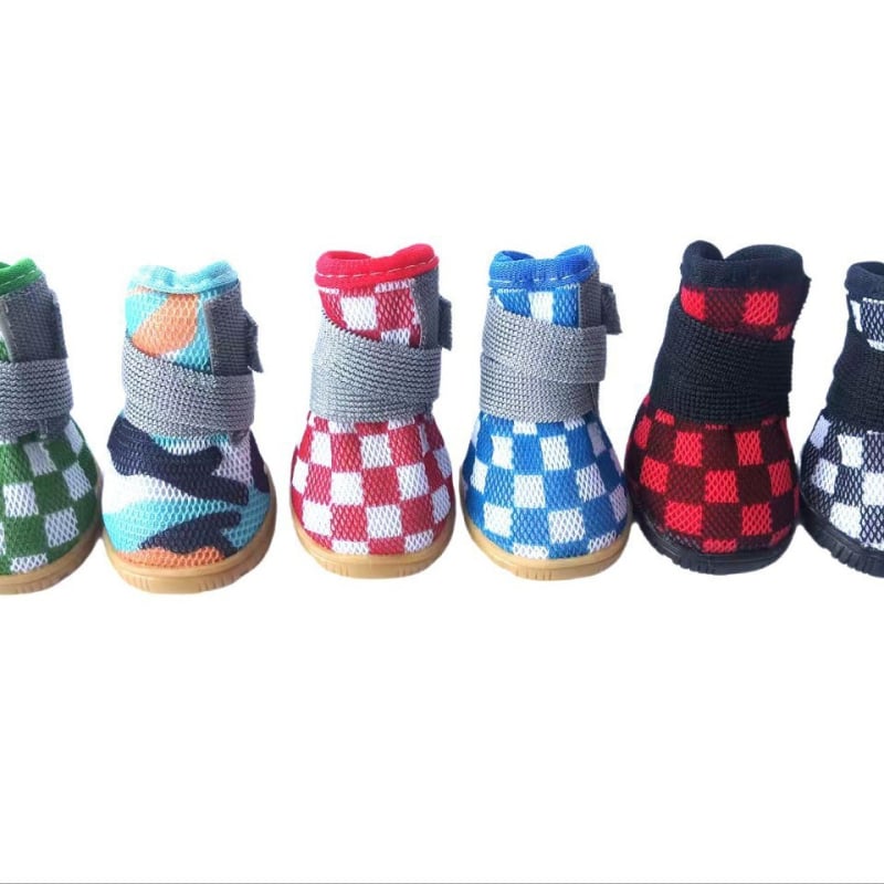 Παπούτσια σκύλου από ύφασμα με ελαστική ζώνη και αναπνεύσιμο πλέγμα, στυλ χαλάρωσης