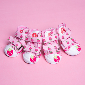 Παπούτσια σκύλων LOVOYAGER για μικρά σκυλιά, καουτσούκ, αντιολισθητικά, ανθεκτικά στη φθορά, στυλ χαλαρό