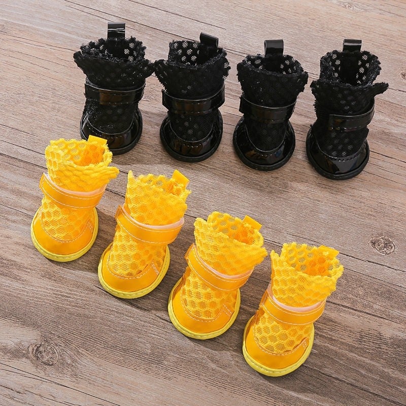 Παπούτσια για σκύλους από ύφασμα, ανθεκτικά, με ευρεία εφαρμογή, σετ 4 τεμάχια