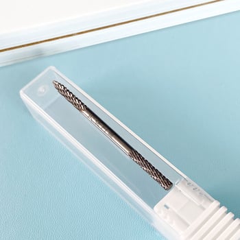 Διπλή κεφαλή λιμάρισματος νυχιών από βολφράμιο-ατσάλι, κατάλληλη για αφαίρεση βερνικιού και λείανση επιφανειών, 5,8 g