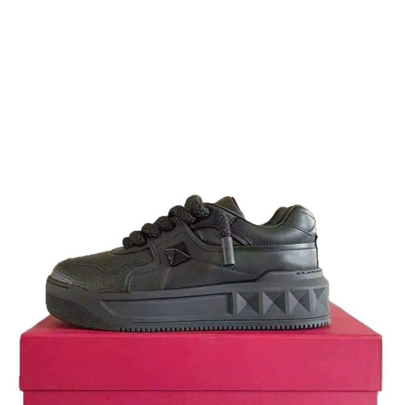 Унисекс спортни ежедневни обувки с повдигаща подметка, кожен горен слой, гумена подметка, стелка от овча кожа, връзки