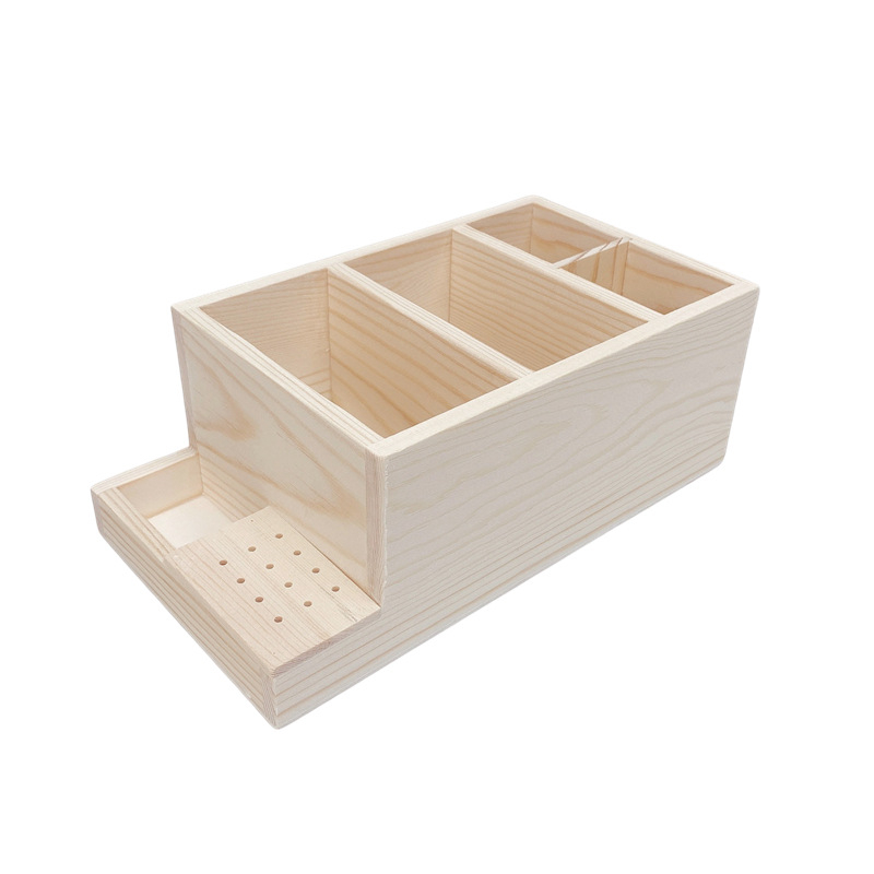 Cutie de depozitare pentru unghii, organizator cu două niveluri pentru instrumente de manichiură