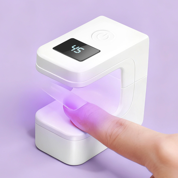 Lampă pentru unghii în formă de cub, alimentată de baterie, LED portabil pentru uscare unghiilor