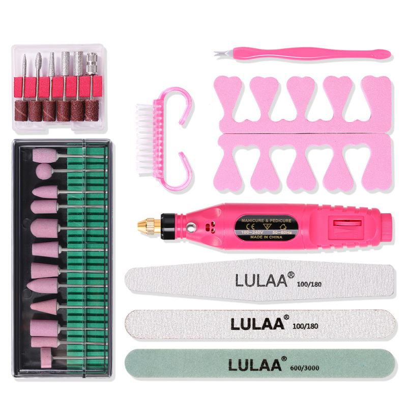 Set pilitor unghii USB: mini portabil, stilou, pentru îndepărtarea pielii moarte și lustruirea unghiilor (Model USB, 266 g)