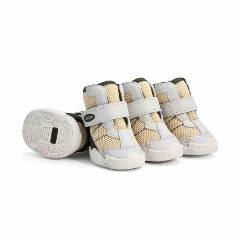 AOKOWN Παπούτσια για σκύλους από καουτσούκ – Αντιολισθητικά, Ανθεκτικά στη φθορά, Χαλαρό στυλ