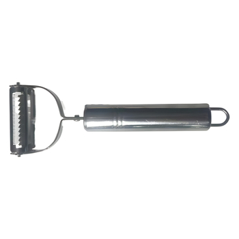 Curățitor de fructe și legume din oțel inoxidabil, în formă de periuță de dinți; ustensilă de bucătărie multi-funcțională pentru decojit; procesare personalizată și imprimare logo; cutie 50×40×70 mm