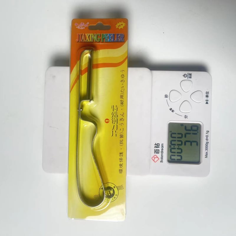 Curățitor de fructe și legume din oțel inoxidabil, în formă de periuță de dinți; ustensilă de bucătărie multi-funcțională pentru decojit; procesare personalizată și imprimare logo; cutie 50×40×70 mm