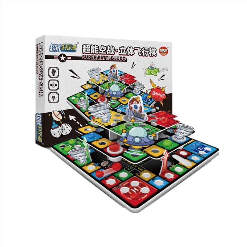 3D leteća ploča za šah – puzzle šah, kućna zabava, plastika, uzrast 4–14 godina, 3C certifikat (kod 2021152202038836)