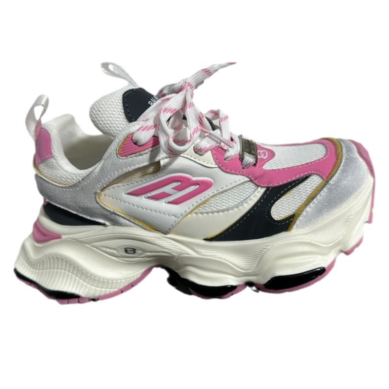 Унисекс спортни обувки с дебел подметник, естествена кожа, кръгъл нос, 6–8 см ток, връзки, текстилна стелка