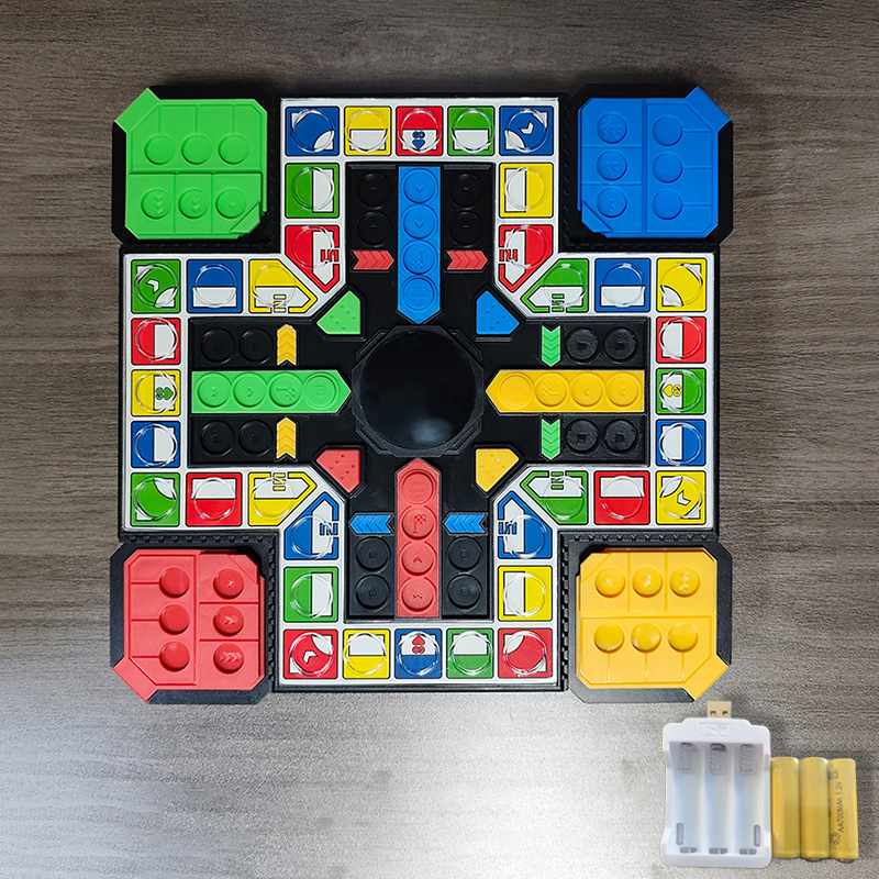 Joc electronic de șah zburător — interactiv pentru părinți și copii, dezvoltă inteligența și coordonarea mână-ochi (Material: ABS, Vârsta 7–14 ani, Interactiv)