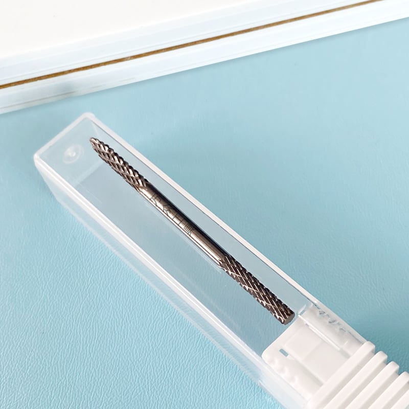 Διπλή κεφαλή περιποίησης νυχιών - μη θερμαινόμενη, χάλυβας βολφράμιο, 5,8 g, καθολικό εργαλείο μανικιούρ για αφαίρεση βερνικιών και στρας, γλυπτική και γυάλισμα φυσικών νυχιών