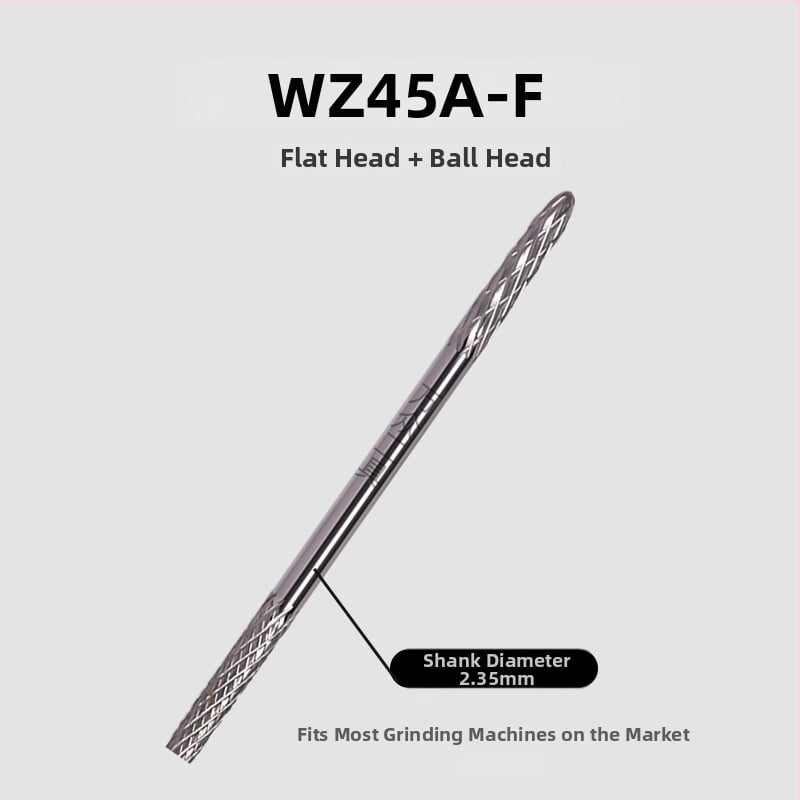 Διπλή κεφαλή περιποίησης νυχιών - μη θερμαινόμενη, χάλυβας βολφράμιο, 5,8 g, καθολικό εργαλείο μανικιούρ για αφαίρεση βερνικιών και στρας, γλυπτική και γυάλισμα φυσικών νυχιών