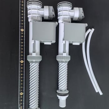 WC-bemeneti szelep – Huafei, bliszter anyagból, nyomógombos működtetés, tartályhoz tartozó kiegészítők, testreszabás