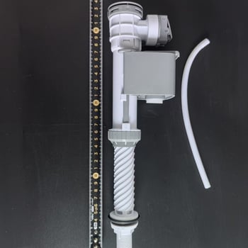 WC-bemeneti szelep – Huafei, bliszter anyagból, nyomógombos működtetés, tartályhoz tartozó kiegészítők, testreszabás