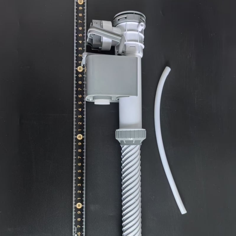 WC-bemeneti szelep – Huafei, bliszter anyagból, nyomógombos működtetés, tartályhoz tartozó kiegészítők, testreszabás