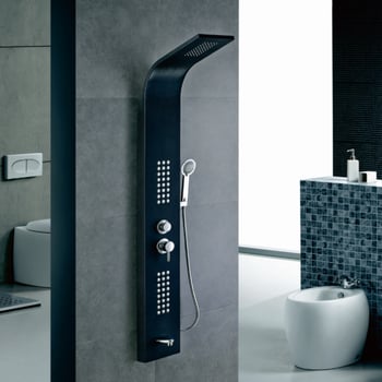 Termosztatikus zuhanycsaptele kabinhoz, sárgaréz ház, áramlás >11 L/min, függőleges telepítés, megmunkált