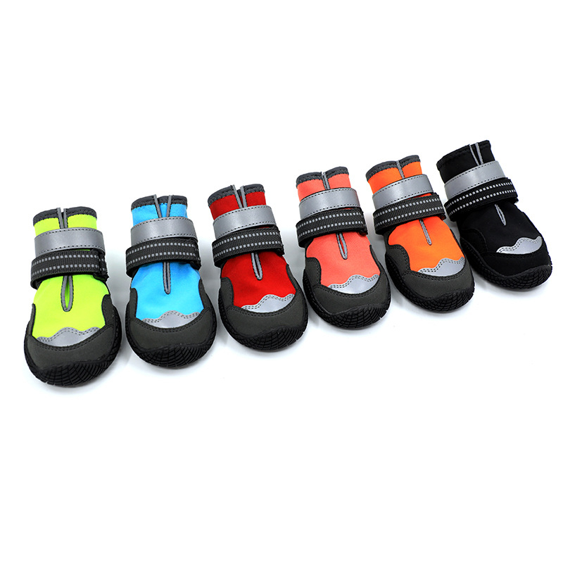 Παπούτσια σκύλου για εξωτερικούς χώρους - καουτσουκ σόλα (αδιάβροχα, αντιολισθητικά, ανθεκτικά στη φθορά, ζεστά, ανακλαστικά)