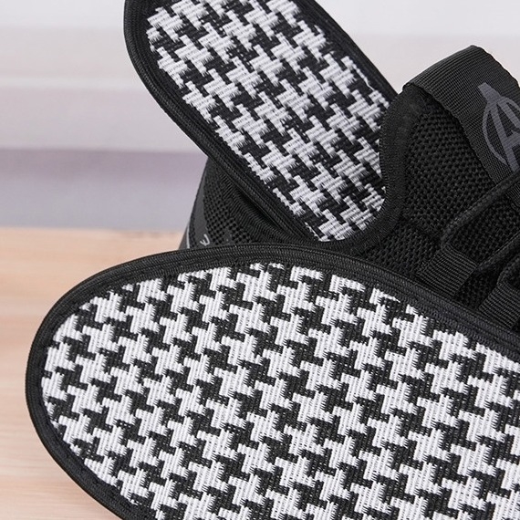 Uložci za cipele s houndstooth uzorkom i bambusovim ugljem, prozračni, upijaju znoj, puna podstava, za sportske i kožne cipele, sve sezone