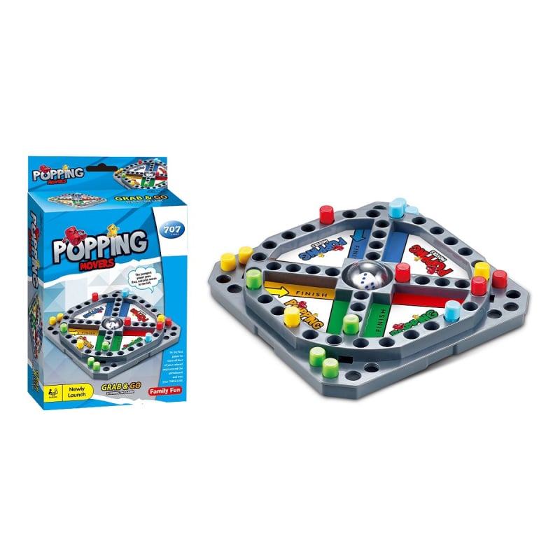 Stolna igra Dama i Flying Chess — obiteljska interaktivna edukativna igra za unutarnju upotrebu, plastika, uzrast 4–14