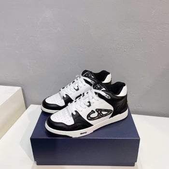 Ανδρικά και γυναικεία αθλητικά μεσαίου ύψους για ενήλικες, vamp από δέρμα αγελάδας, επένδυση από δέρμα, σόλα καουτσούκ, κορδόνια εμπρός