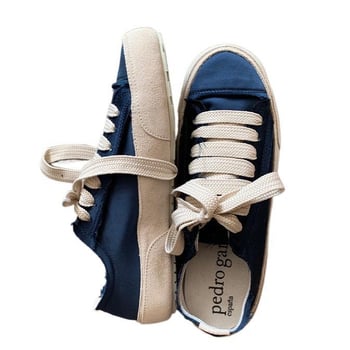 Γυναικεία σατέν αθλητικά με επάνω μέρος από σατέν, εσωτερικό από γνήσιο δέρμα, TPU φαρδιά σόλα, μεσαίου ύψους τακούνι 3–5 cm, κλείσιμο με κορδόνια