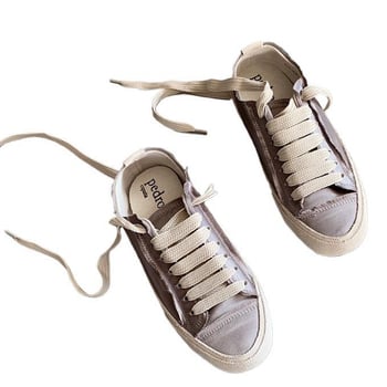 Γυναικεία σατέν αθλητικά με επάνω μέρος από σατέν, εσωτερικό από γνήσιο δέρμα, TPU φαρδιά σόλα, μεσαίου ύψους τακούνι 3–5 cm, κλείσιμο με κορδόνια