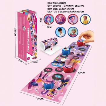 Stolna igra Gomoku i curlinga, od nehrđajućeg čelika, četvero-djelna interaktivna igra, kutija u boji