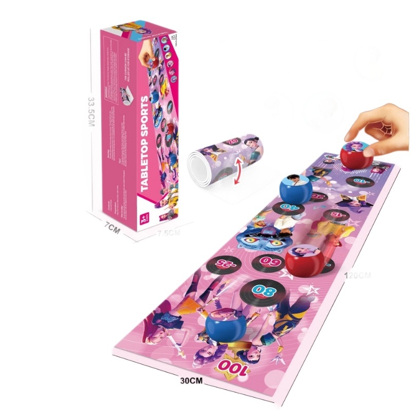 Stolna igra Gomoku i curlinga, od nehrđajućeg čelika, četvero-djelna interaktivna igra, kutija u boji