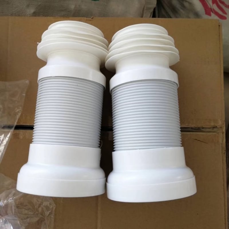 Pratu Zidni kanalizacijski cjevovod za WC, teleskopsko proširenje, plast, instalacija, moderni minimalistički stil