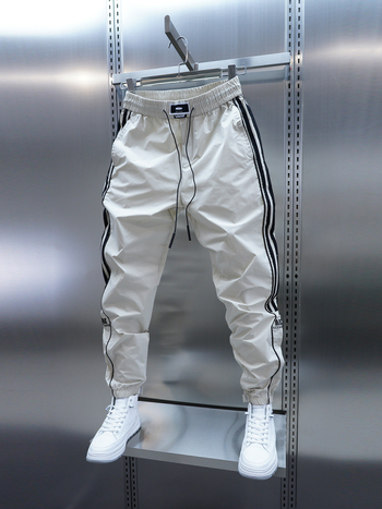 Muške casual hlače ravnog kroja, srednji pojas, ultra tanke, brzo sušeće, bambusova vlakna s dlakom zeca, vezenje, mikro-elastičnost, bez glačanja