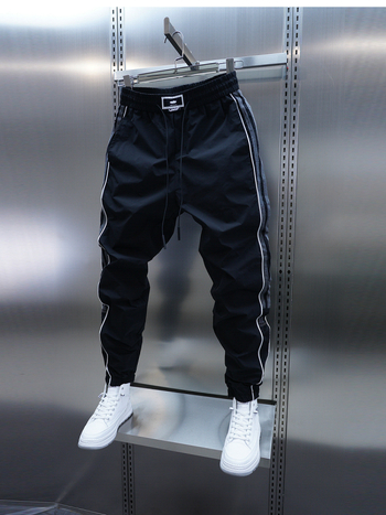 Muške casual hlače ravnog kroja, srednji pojas, ultra tanke, brzo sušeće, bambusova vlakna s dlakom zeca, vezenje, mikro-elastičnost, bez glačanja