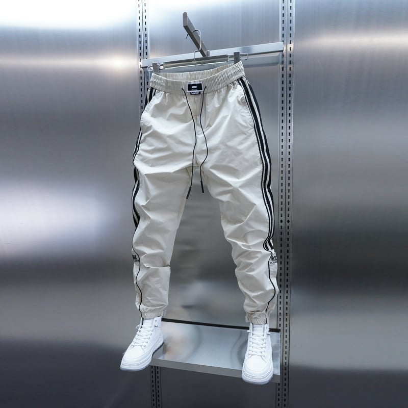 Muške casual hlače ravnog kroja, srednji pojas, ultra tanke, brzo sušeće, bambusova vlakna s dlakom zeca, vezenje, mikro-elastičnost, bez glačanja