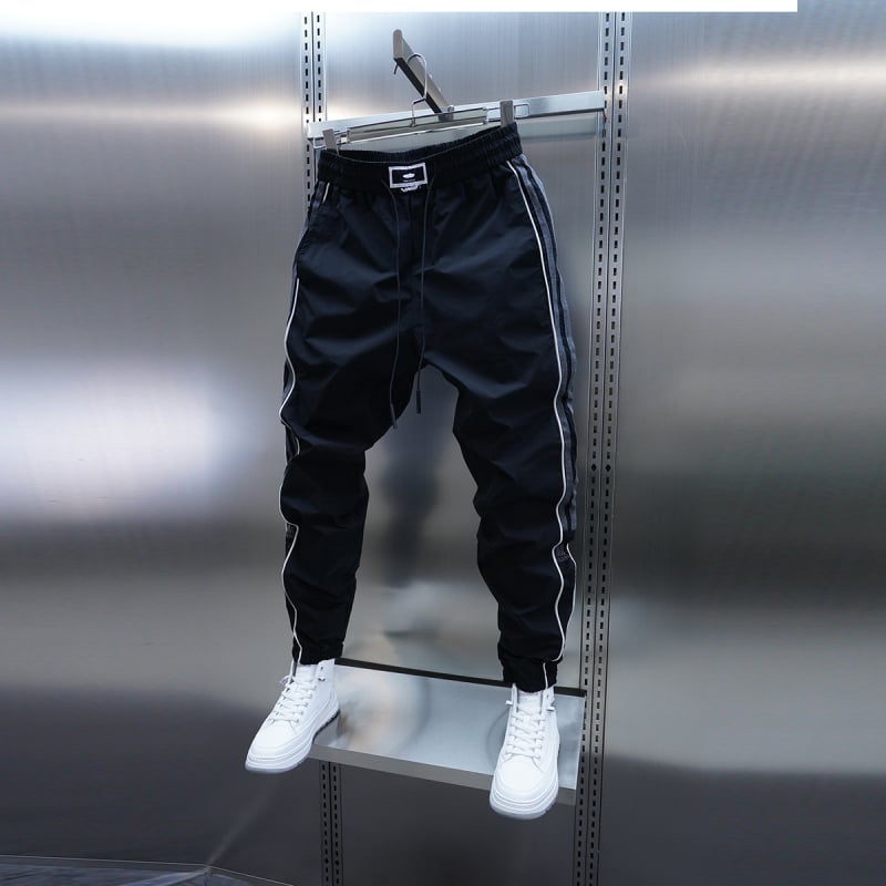 Muške casual hlače ravnog kroja, srednji pojas, ultra tanke, brzo sušeće, bambusova vlakna s dlakom zeca, vezenje, mikro-elastičnost, bez glačanja