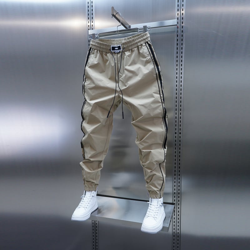 Muške casual hlače ravnog kroja, srednji pojas, ultra tanke, brzo sušeće, bambusova vlakna s dlakom zeca, vezenje, mikro-elastičnost, bez glačanja