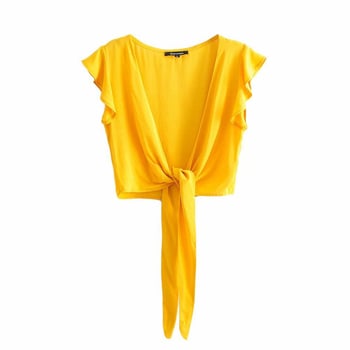 Košulja s vezanim kopčama, poliester, kratki rukavi, udoban kroj, kardigan stil, euro-američki streetwear