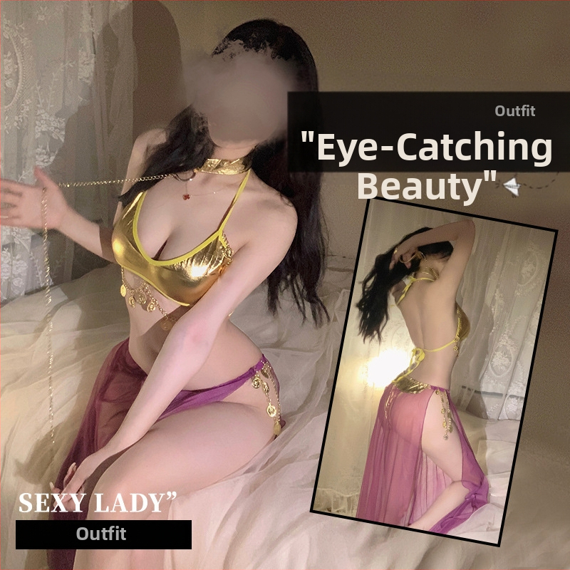 Cosplay kostým na scénu pre belly dance, sieťový štýl spodného prádla, polyester 90–95%