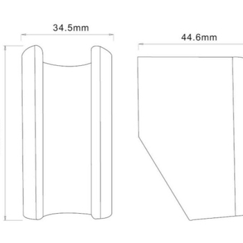 Zuhanyspray tartó, csavaros rögzítés, ABS műanyag, PVD nikkelezett bevonat