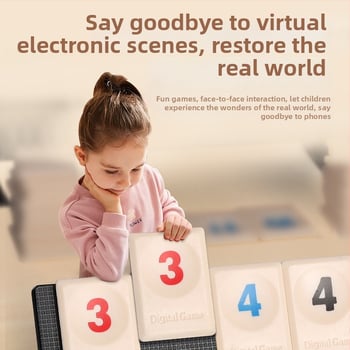 Cross-border Israeli Mahjong Lami: Gyerekeknek szóló asztali oktató játék – Digitális megvilágítás, műanyag, 7–14 és 15–35 évesek számára, csomagolás: zacskó és színes doboz