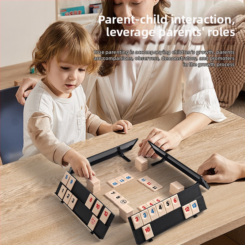 Cross-border Israeli Mahjong Lami: Gyerekeknek szóló asztali oktató játék – Digitális megvilágítás, műanyag, 7–14 és 15–35 évesek számára, csomagolás: zacskó és színes doboz