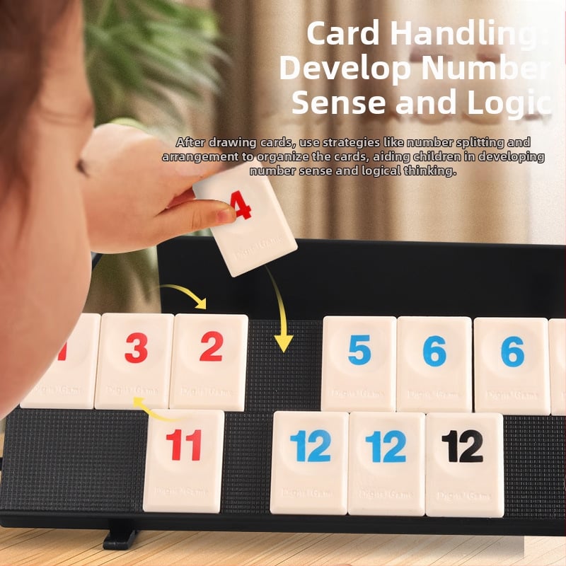 Cross-border Israeli Mahjong Lami: Gyerekeknek szóló asztali oktató játék – Digitális megvilágítás, műanyag, 7–14 és 15–35 évesek számára, csomagolás: zacskó és színes doboz