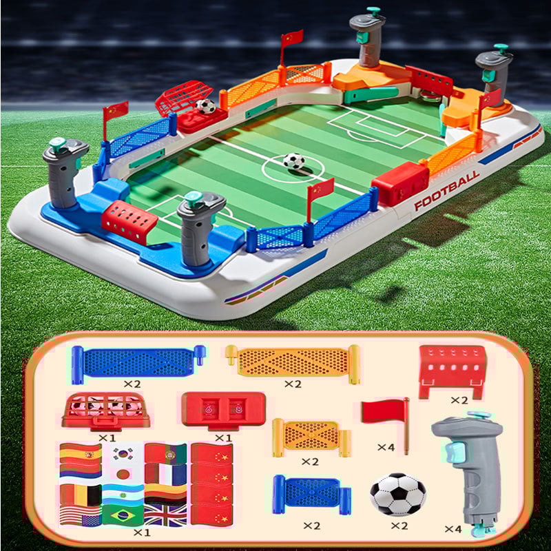 Kétszemélyes asztali foci – ABS anyag, Little Bass márka; kettős küzdelem kéz-szem koordinációval és továbbfejlesztett játékmenet; 4–6, 7–14 és 15–35 éveseknek