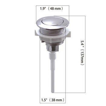 Univerzális WC-tartály kiegészítők, felső gomb használat, műanyag, márka KETAI, fényű luxus stílus