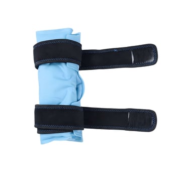 Gel térdvédő hűtő- és melegterápiával, univerzális sport- és fitneszvédő, nylon-poliészter anyagból, testreszabható megjelenés