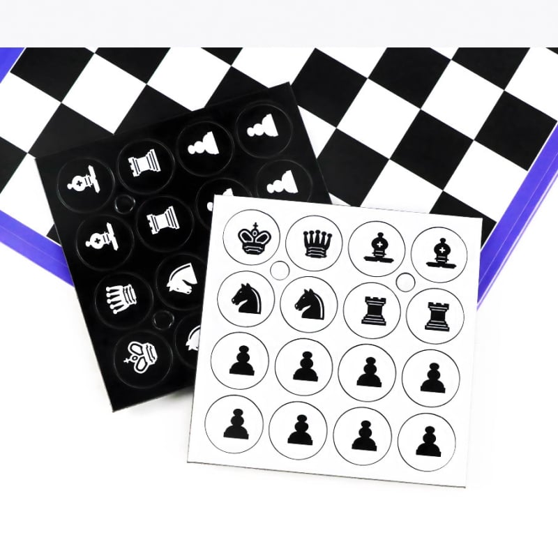 Aia mágneses hajtogatható sakk-könyv utazó kiadás — asztali sakkjáték, papír anyag, blister csomagolás, 7–14 éveseknek