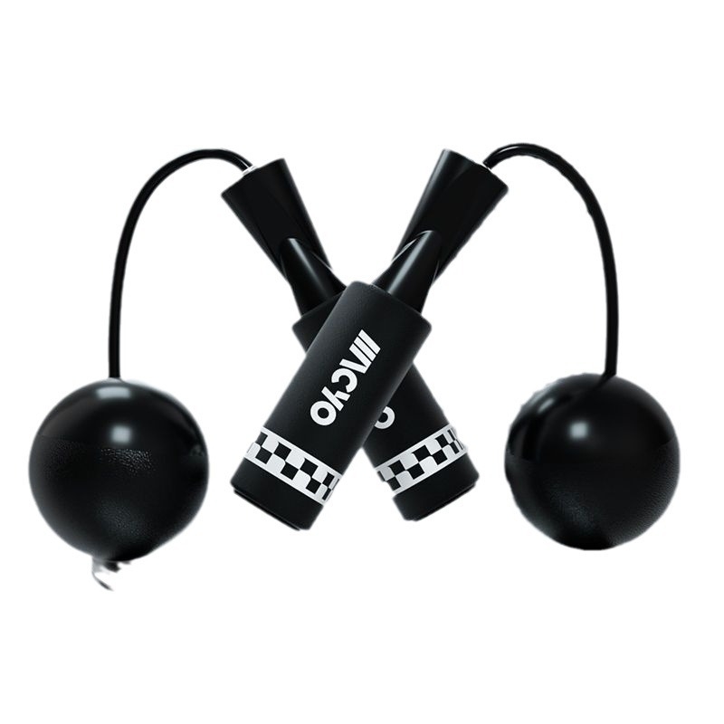 MACYO vezeték nélküli ugrókötél felnőtteknek, nagy golyó dizájnnal, PVC konstrukció; alkalmas a fitneszre és az iskolai sportokra.