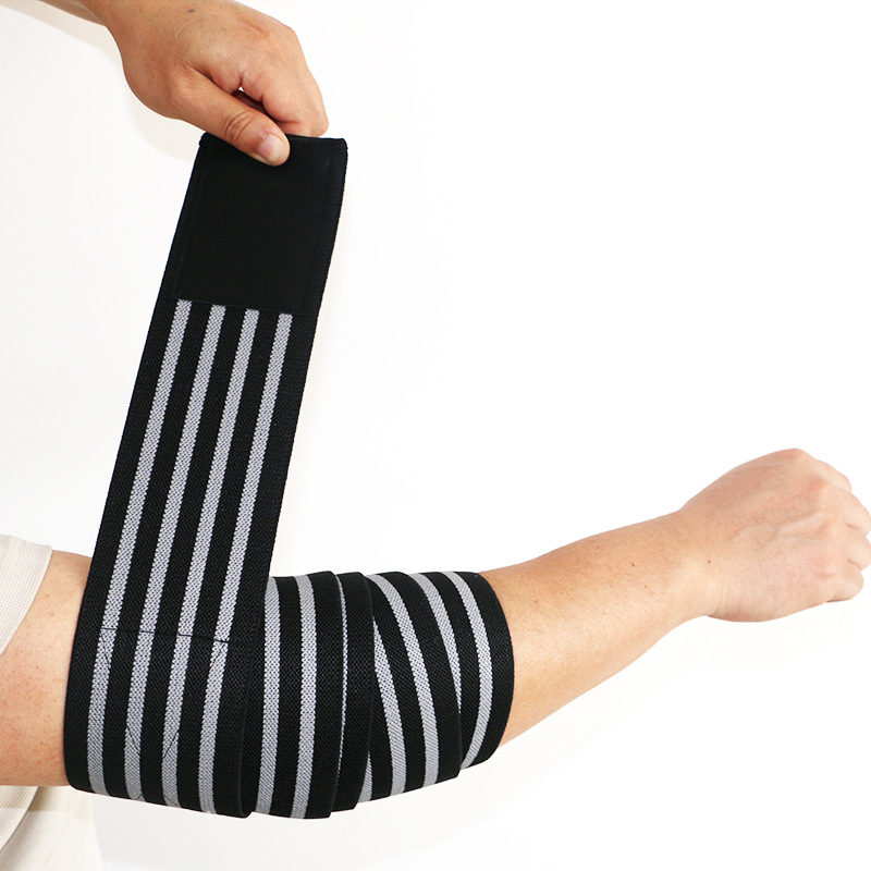 YCNOZ ελαστικός επίδεσμος αγκώνα συμπίεσης, πολυεστερικό ινώδες ύφασμα, μοντέλο 65789, για γυμναστήριο και άρση βαρών