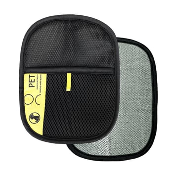 Állati szőrzet eltávolító statikus kesztyű, textil anyagból, négyszögletes hajkefe és kétirányú kefe