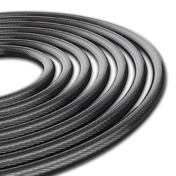 Súlyozott ugrókötél acélszálas maggal, PVC kábellel és habos markolattal, specifikáció 0.25