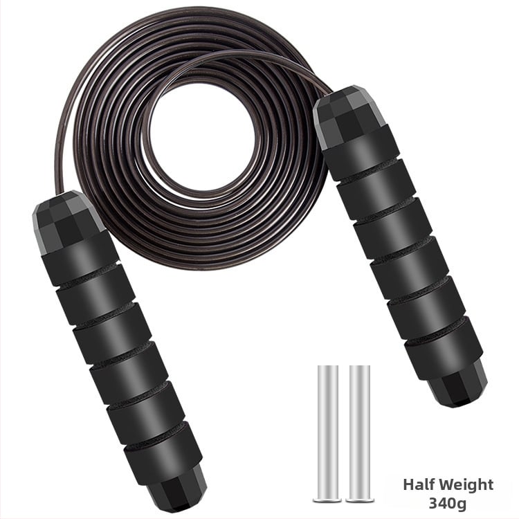 Súlyozott ugrókötél acélszálas maggal, PVC kábellel és habos markolattal, specifikáció 0.25